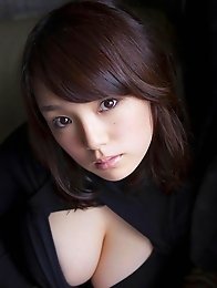 Busty asian Ai Shinozaki posing her sexy big breasts
