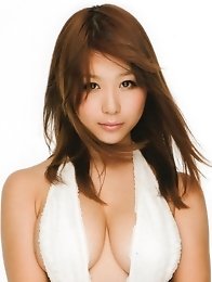 Asian idol Mai Nishida posing her breasts