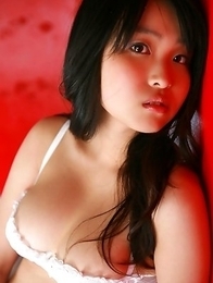 Marie Sukegawa shows huge bazoom bas in tight white dress
